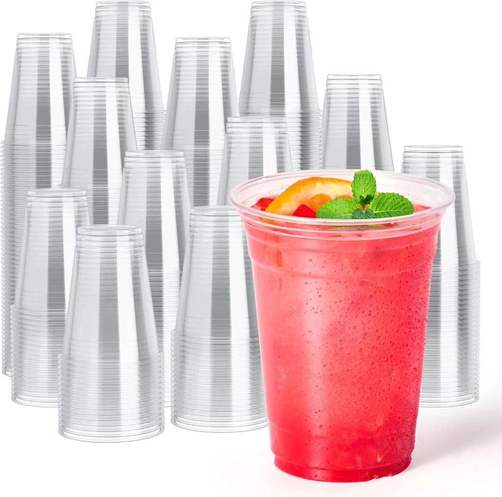 Clear PET Customizable Plastic Cold Cup -12 oz/ 16 oz./20 oz - 500/Case (12oz)